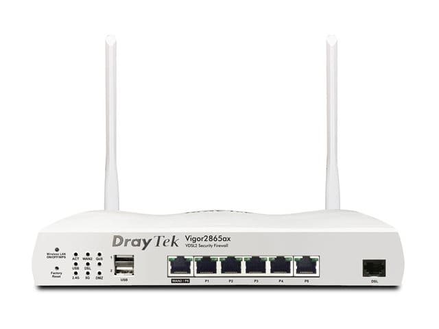 DrayTek Vigor 2865ax Dual-WAN VDSL Wi-Fi 6 VPN Router - Image 1