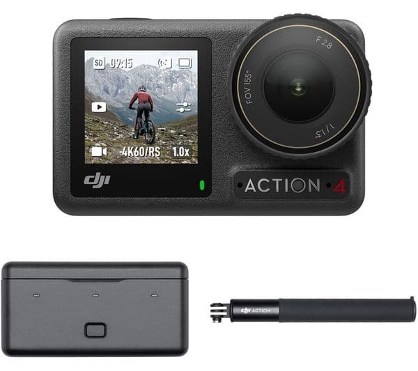 DJI Osmo Action 4 Adventure Combo Camera Black