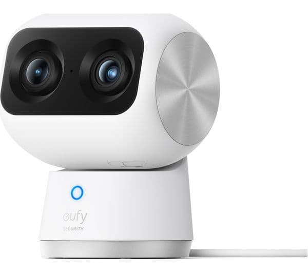 eufy Indoor Cam S350 4K Dual-Lens Pan-Tilt Security Camera (T8416) - White