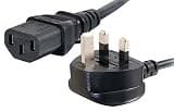 C2G Universal Power Cord BS 1363 to IEC 60320 C13 3m - Black