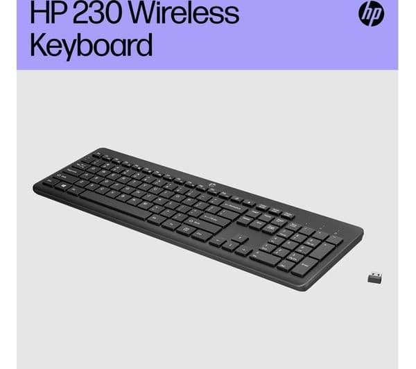 HP 230 Wireless Keyboard - Black - Image 4