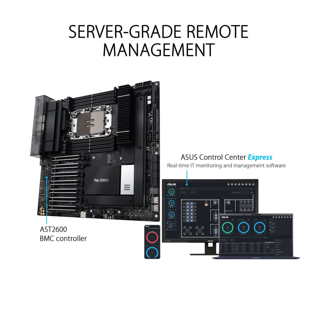 ASUS PRO WS W790E-SAGE SE Intel W790 LGA 4677 (Socket E) EEB - Image 3