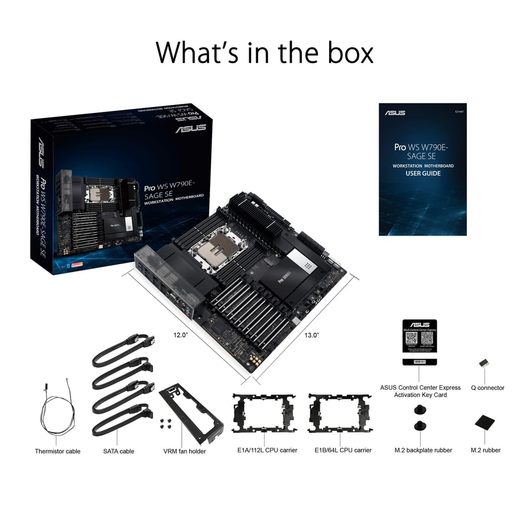 ASUS PRO WS W790E-SAGE SE Intel W790 LGA 4677 (Socket E) EEB - Image 6