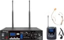 Citronic Single Wireless Microphone System Tuneable UHF License Frequencies Bodypack Transmitter Neckband Clip Microphones Fully Programmable thumbnail 2