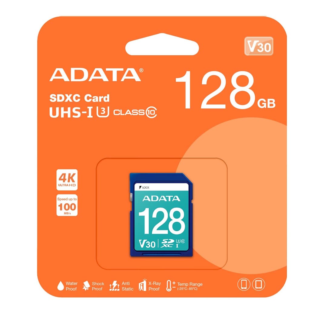 ADATA Premier Pro SDXC UHS-I U3 V30 Class 10 Memory Card 128GB - Image 2