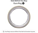 Oura Ring 4 Smart Ring - Gold, Size 12 thumbnail 2