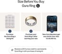 Oura Ring 4 Smart Ring - Gold, Size 12 thumbnail 3