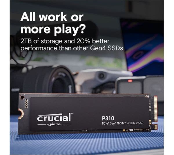 Crucial P310 M.2 2280 PCIe 4.0 NVMe Internal SSD 1TB - Image 3