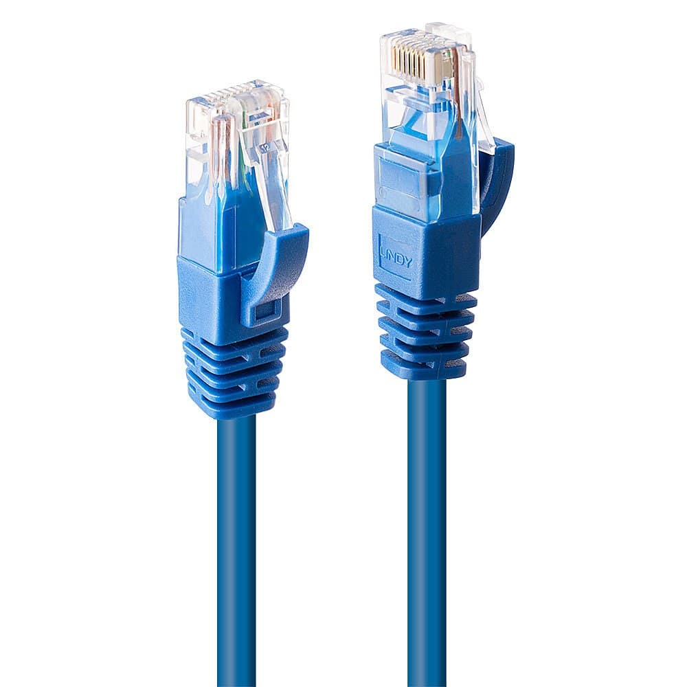 Lindy 3m Cat.6 U/UTP Ethernet Cable, Blue