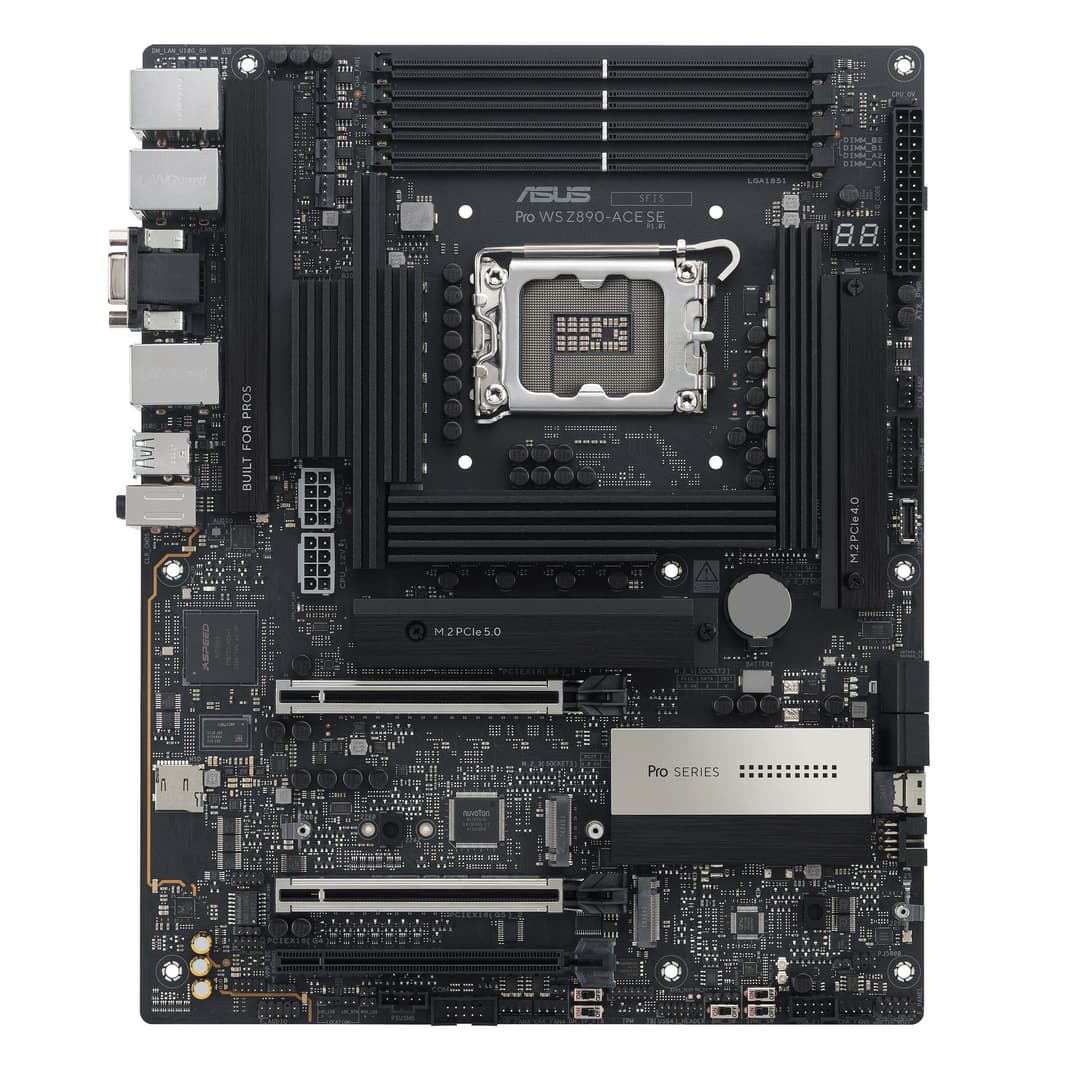 ASUS PRO WS Z890-ACE SE Intel Z890 LGA 1851 (Socket V1) DDR5 ATX Workstation Motherboard - Image 2