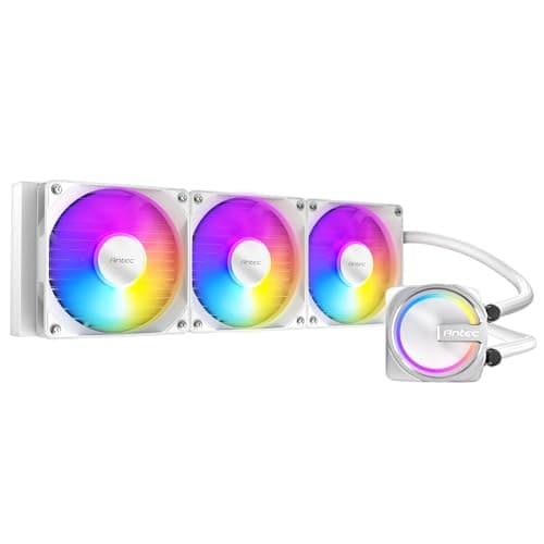 Antec Skeleton 360 ARGB White Liquid CPU Cooler, 360mm Radiator, High-Performance Pump, 3 x 120mm PWM ARGB Fans, Copper Base, Intel LGA 115X/1200/1700/20XX, AMD AM4/AM5, White - Image 2