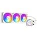 Antec Skeleton 360 ARGB White Liquid CPU Cooler, 360mm Radiator, High-Performance Pump, 3 x 120mm PWM ARGB Fans, Copper Base, Intel LGA 115X/1200/1700/20XX, AMD AM4/AM5, White thumbnail 3