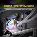 Antec Skeleton 360 ARGB White Liquid CPU Cooler, 360mm Radiator, High-Performance Pump, 3 x 120mm PWM ARGB Fans, Copper Base, Intel LGA 115X/1200/1700/20XX, AMD AM4/AM5, White thumbnail 5