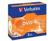 Verbatim - 5 x DVD-R - 4.7 GB 16x - matte silver - jewel case - Image 3