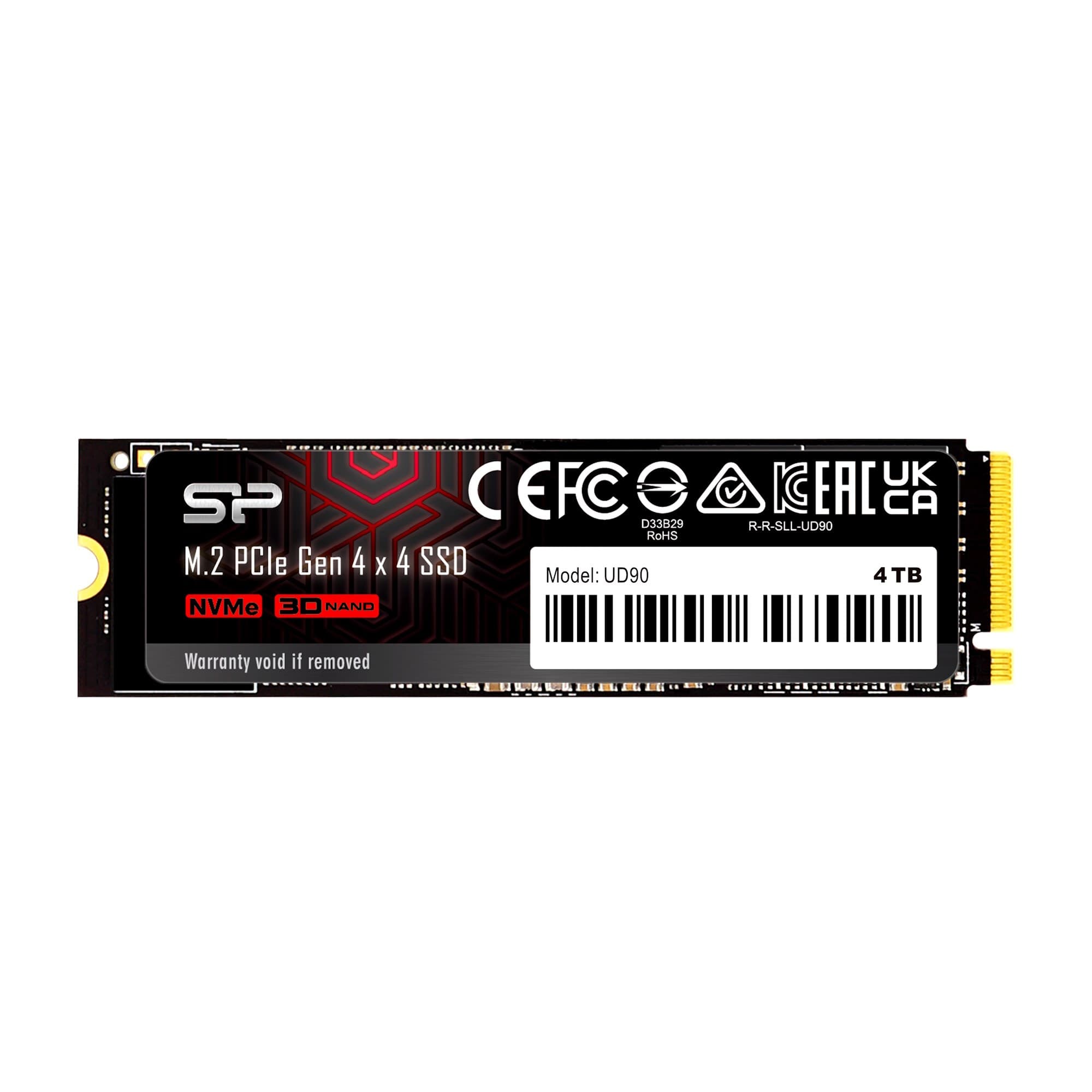 Silicon Power UD90 PCIe Gen 4x4 NVMe 1.4 M.2 2280 SSD 4TB