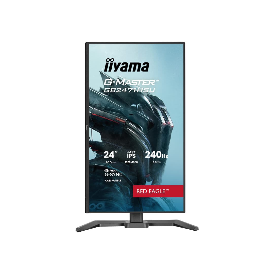 iiyama G-Master GB2471HSU-B1 24" Fast IPS Full HD 240Hz 0.3ms G-Sync Height Adjustable Gaming Monitor - Image 2