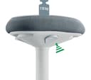 LEITZ Ergo Active Standing Stool with Comfort Seat - Grey thumbnail 4
