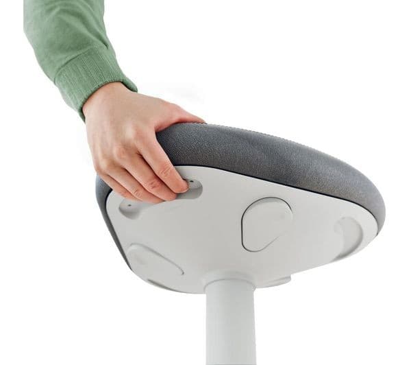 LEITZ Ergo Active Standing Stool with Comfort Seat - Grey - Image 5