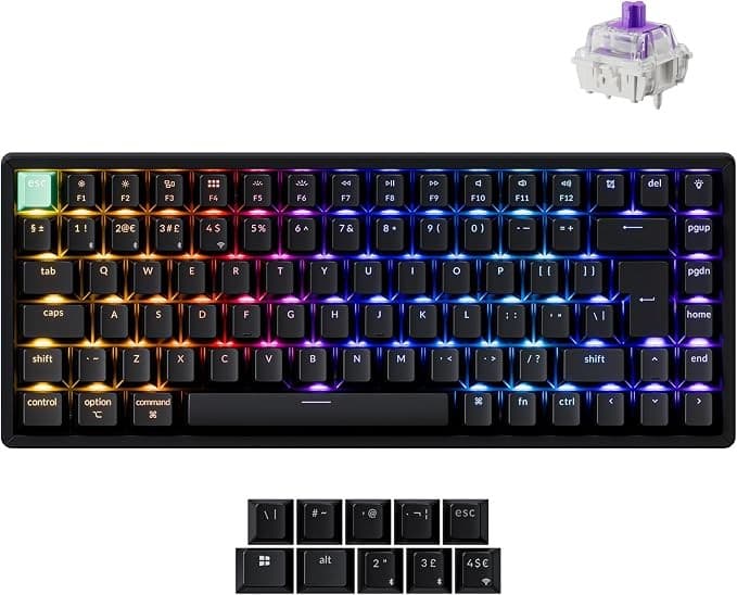 Keychron K2 HE Wireless Mechanical Keyboard - Black - Image 2