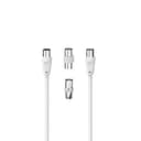 Hama Coaxial TV Antenna Cable with 2 Adapters, Male/Female, 75 Ohm, Double Shielded, 10-Year Guarantee, White - 5 m thumbnail 2