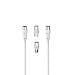 Hama Coaxial TV Antenna Cable with 2 Adapters, Male/Female, 75 Ohm, Double Shielded, 10-Year Guarantee, White - 5 m thumbnail 3