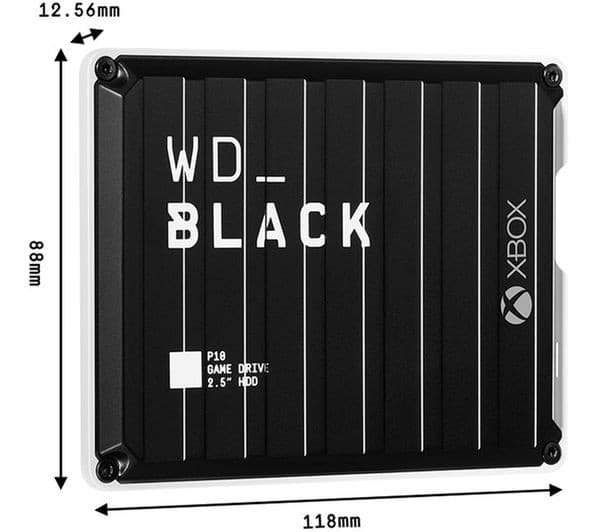 WD _BLACK P10 Game Drive for Xbox - 2 TB, Black - Image 2