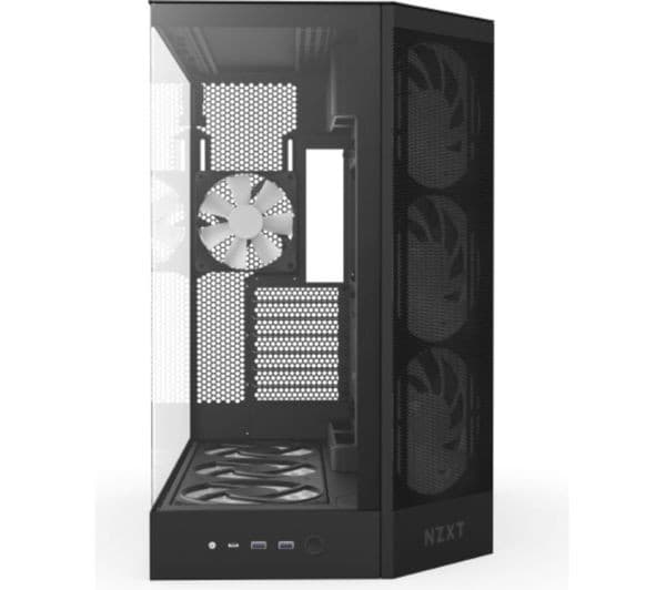 NZXT H9 Flow ATX Mid-Tower PC Case Black - Image 2