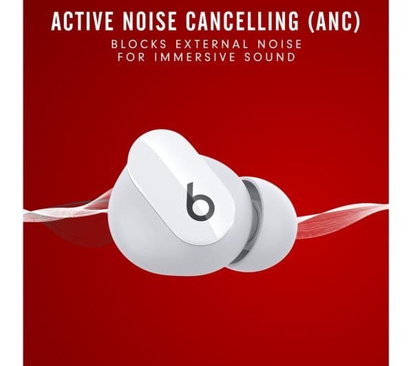 BEATS Studio Buds Wireless Bluetooth Noise-Cancelling Earbuds - White - Image 9