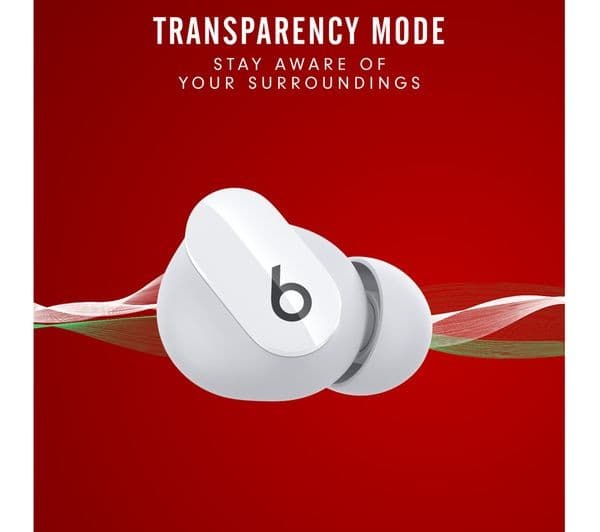 BEATS Studio Buds Wireless Bluetooth Noise-Cancelling Earbuds - White - Image 10