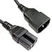 Cables Direct 1m C14 to C15 Power Cable (Black) - Image 3