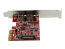 StarTech.com PCIe USB 3.1 Card, 2x USB C 3.1 Gen 2 10Gbps, PCIe Gen 3 x4, ASM3142 Chipset, USB Type-C PCI Express Card, 2-Port USB 3.2 Gen 2x1 Expansion Add-On Card, Windows, macOS, Linux - Full/Low-Profile - USB adapter - PCIe 3.0 x4 - USB-C 3.1 Gen 2 x thumbnail 3