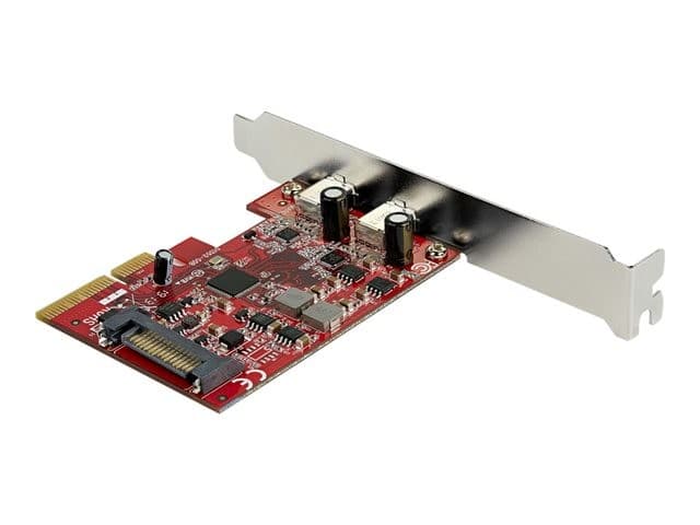 StarTech.com PCIe USB 3.1 Card, 2x USB C 3.1 Gen 2 10Gbps, PCIe Gen 3 x4, ASM3142 Chipset, USB Type-C PCI Express Card, 2-Port USB 3.2 Gen 2x1 Expansion Add-On Card, Windows, macOS, Linux - Full/Low-Profile - USB adapter - PCIe 3.0 x4 - USB-C 3.1 Gen 2 x - Image 4