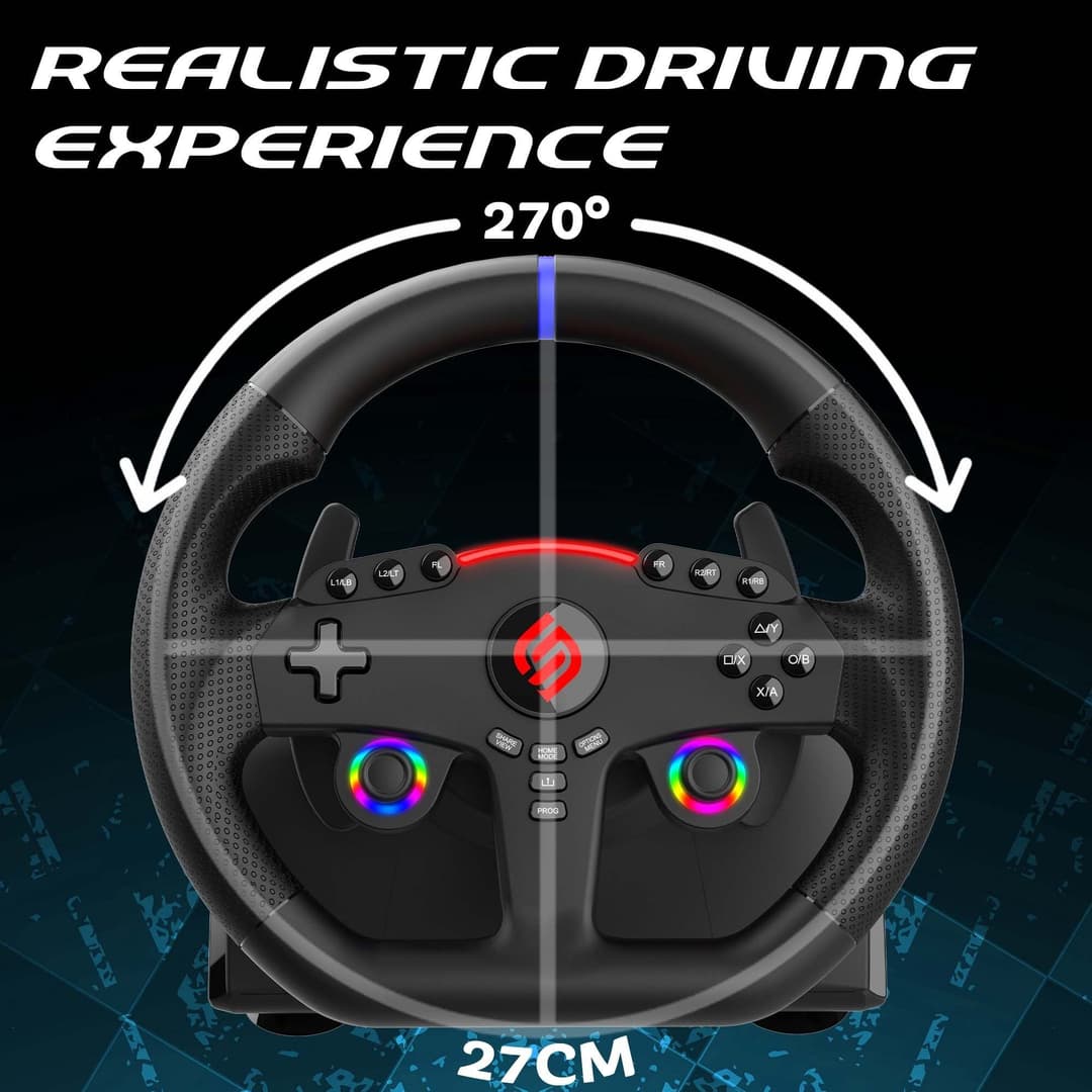 Subsonic Superdrive 270 GT5 Steering Wheel for PS5 & PC - Image 3