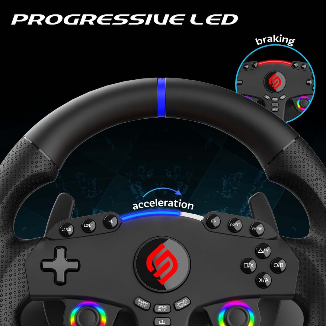 Subsonic Superdrive 270 GT5 Steering Wheel for PS5 & PC - Image 5