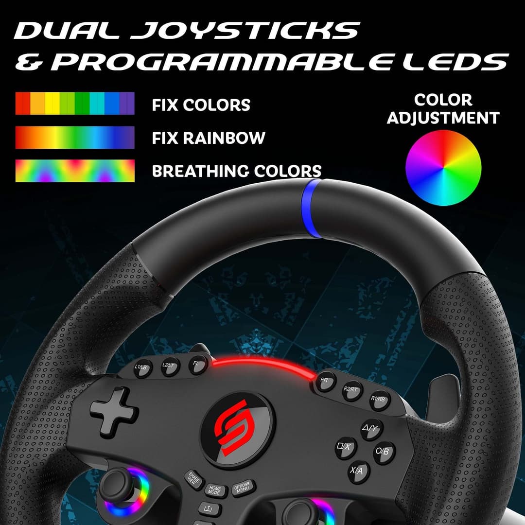 Subsonic Superdrive 270 GT5 Steering Wheel for PS5 & PC - Image 6