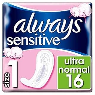 Always Sensitive Normal Ultra Sanitary Towels, 16 Pads