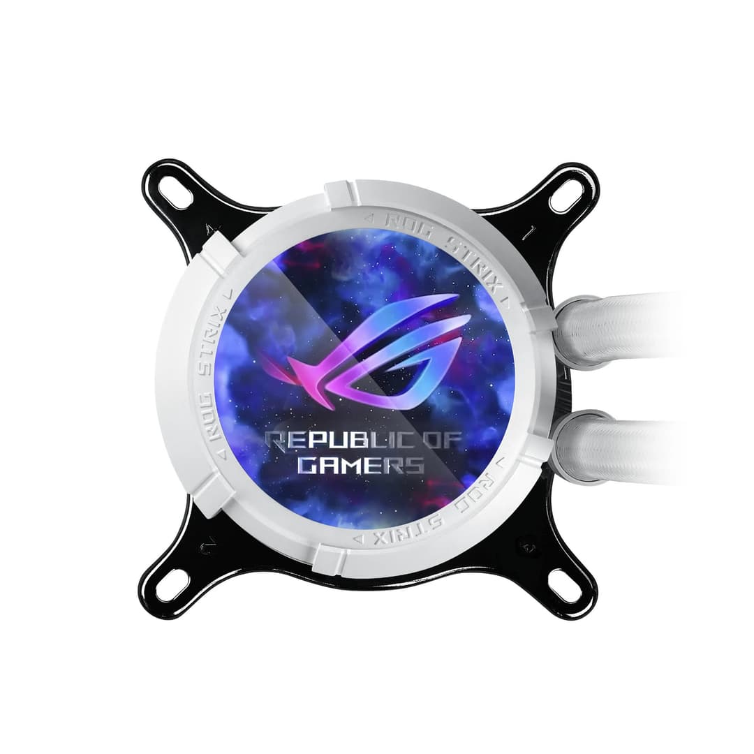 ASUS ROG Strix LC III 360 ARGB LCD Intel/AMD AIO Liquid CPU Cooler - White - Image 6