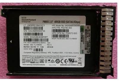 HPE 480GB 6G SATA Read Intensive 2.5in SFF SC Digitally Signed SSD (P05320-001) - Image 1