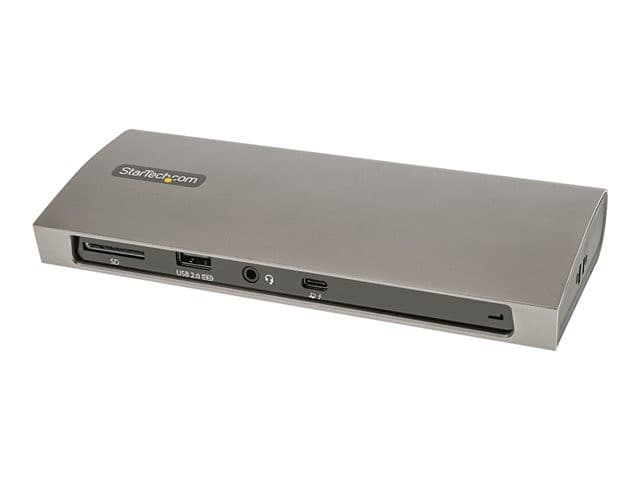 StarTech.com TB4CDOCKUE Thunderbolt 4 Dock 96W Power Delivery, Single 8K/Dual 4K 60Hz, 3x Thunderbolt 4/USB4, 4x USB-A, SD Card Reader, Gigabit Ethernet - Black/Grey - Image 3