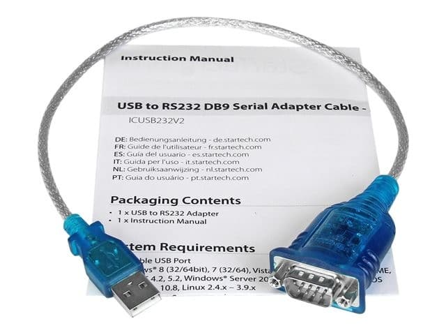 StarTech ICUSB232V2 USB to Serial RS-232 Adapter - Image 2
