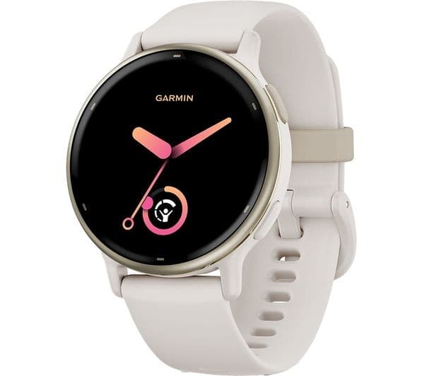 Garmin vivoactive 5 Smartwatch - Cream Gold & Ivory