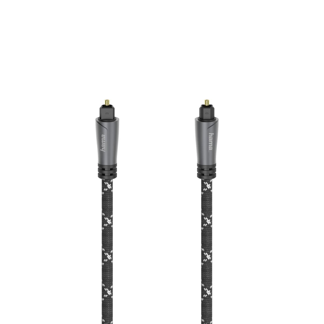 Hama Audio Optical Fibre Cable, ODT Plug (Toslink), Metal, Black - 3 m