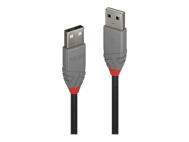 Lindy 36695 Anthra Line USB 2.0 Type A to Type A Cable 5m - Black - Image 4