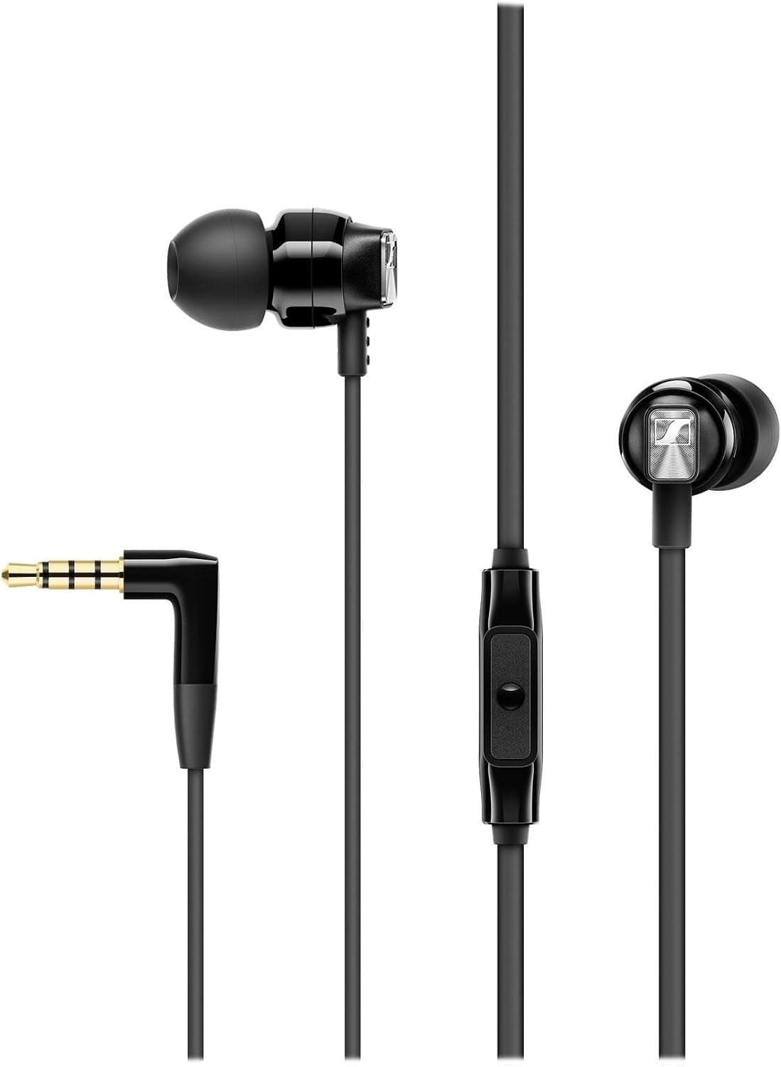 Sennheiser CX 300S Ear-Canal Headphones with Universal Smart Remote - Black, 508593