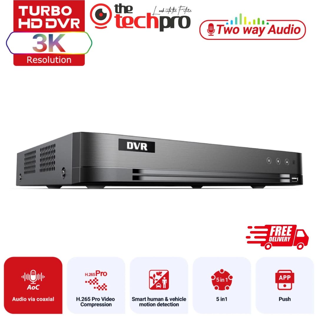 Hikvision Compatible DVR-504XT 4CH CCTV Digital Video Recorder H.265 HD DVR - Image 1