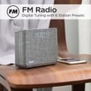 iHome Bluetooth Dual Alarm FM Radio Clock with Speakerphone and USB Charging, - Grey thumbnail 6