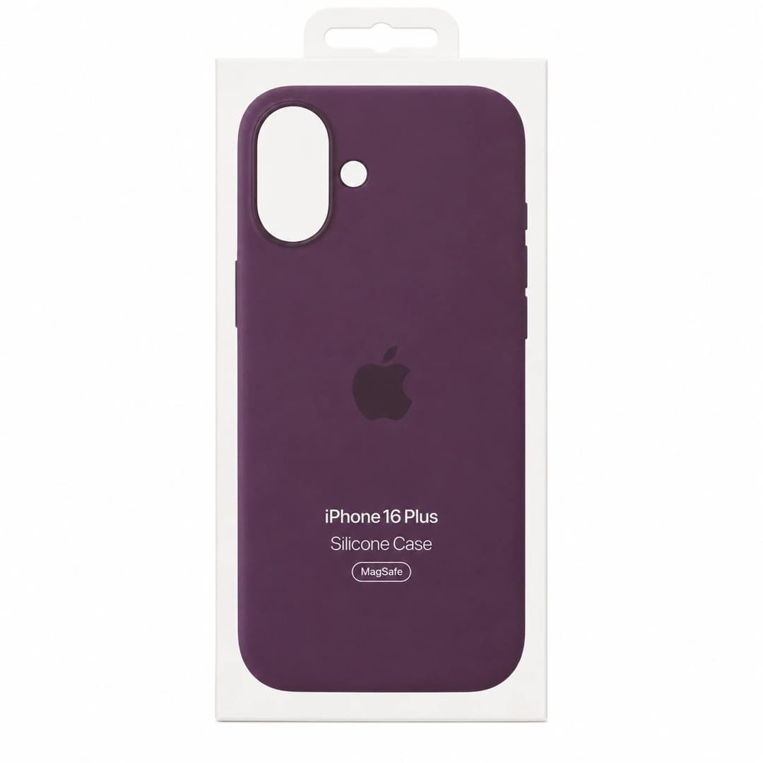 Apple iPhone 16 Plus Silicone Case with MagSafe - Plum - Image 1