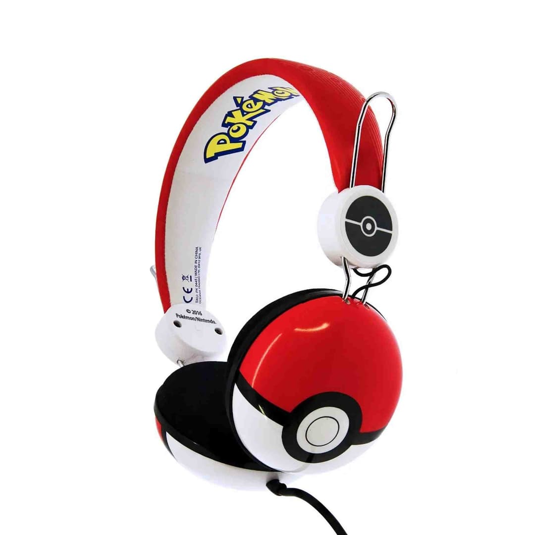 OTL Technologies Pokémon Pokéball Kids Round Wired Headphones - Red/White - Image 1