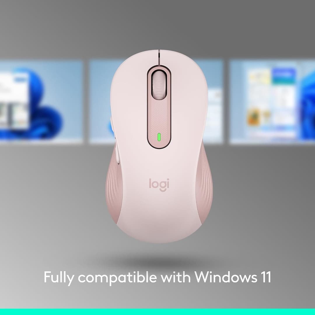 Logitech Signature M650 Wireless Mouse - Rose - Image 3