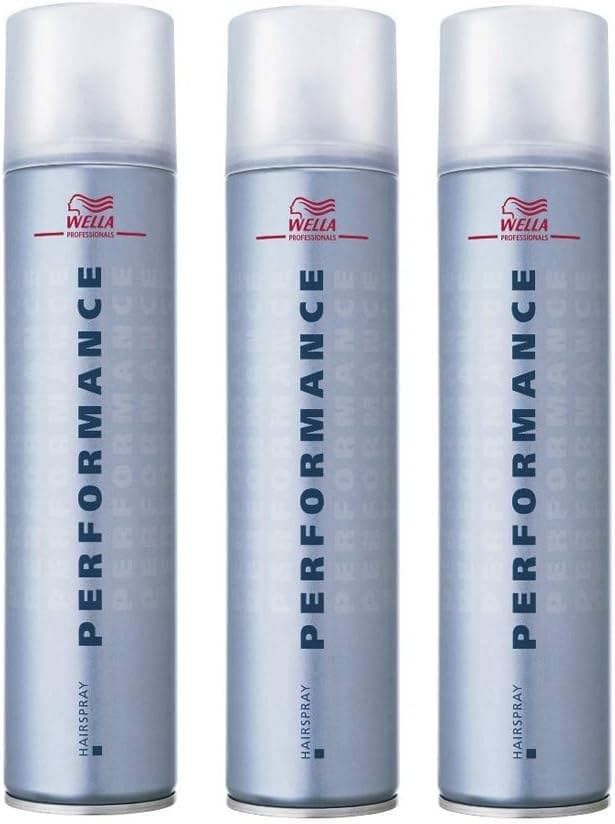 Wella Performance Hairspray 3x 500ml Professional Hair Styling Spray Long Hold